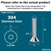 Drenky Pack of 50 M3 x 16 mm Countersunk Screws