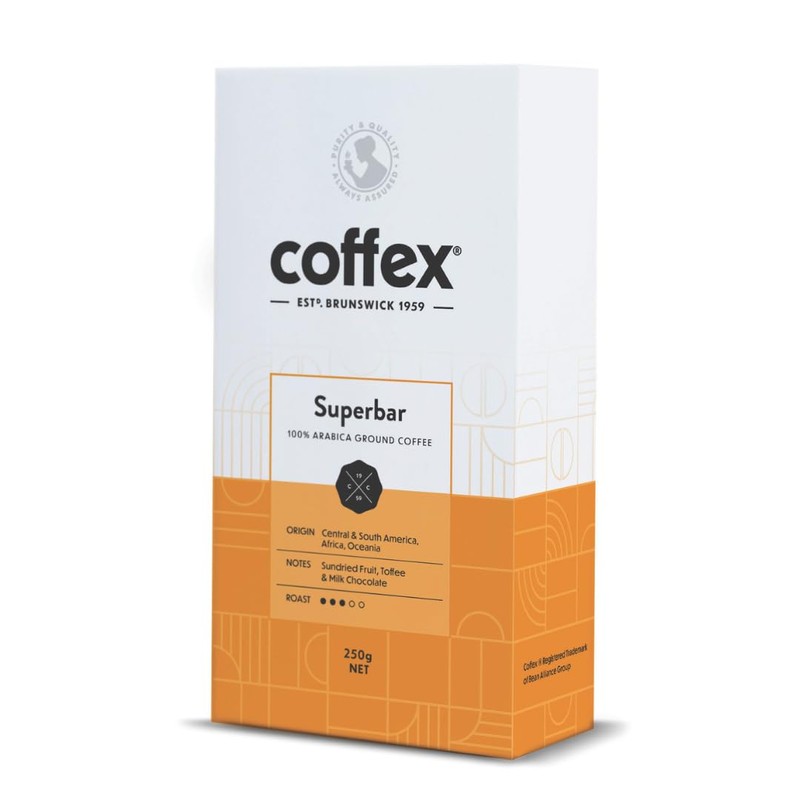 Coffex ground coffee (250g, Superbar)