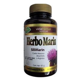 VIDA HERBAL Herbo Marin Silimarin C/90 Tabs De 700mg C/u Sabor Sin Sabor