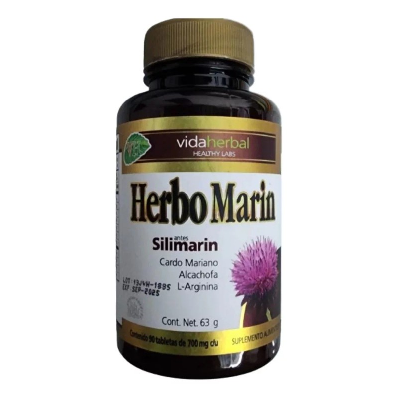 VIDA HERBAL Herbo Marin Silimarin C/90 Tabs De 700mg C/u