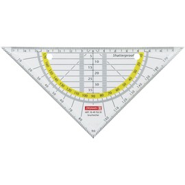 Brunnen Geometry Set Square, Office to go Office, School Geometry Set Square Drawing Drafting Triangle Geometry Imitation