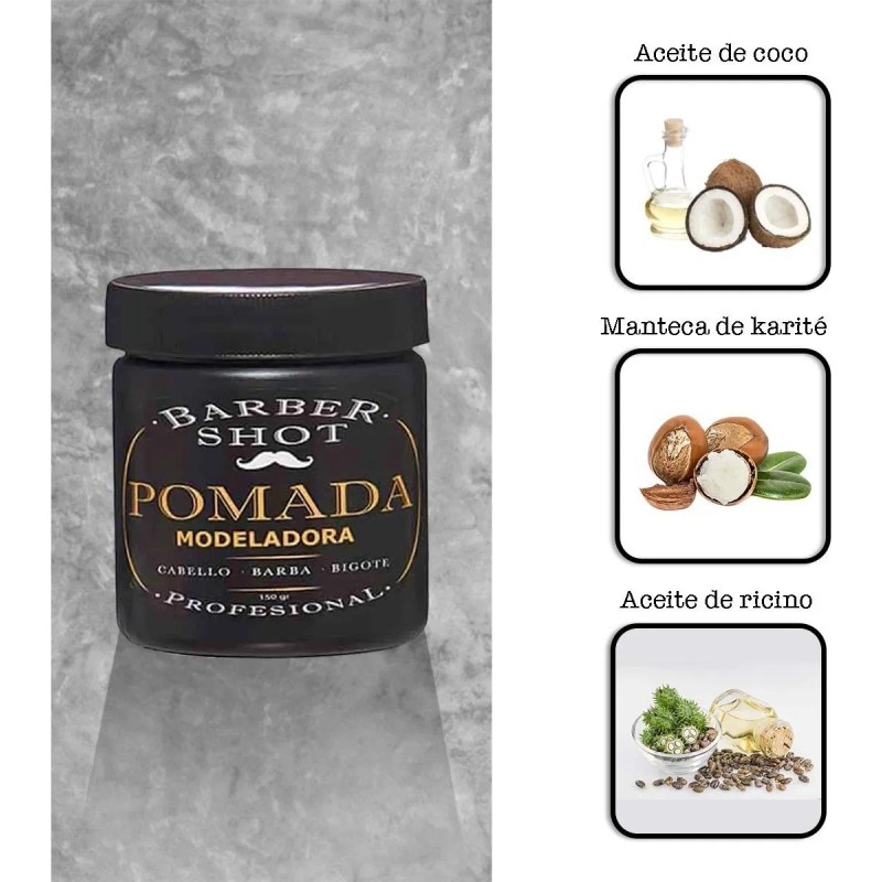 Pomada Para Cabello Barba Bigote Moldeadora Barber 150gr