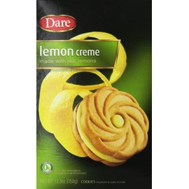 Dare, Lemon Creme Sandwich Cookies, 12.3oz Box (Pack of 2) ((2) - 12.3 oz boxes)