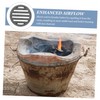 NOLITOY Round Fire Pit Grate Round Grate for Indoor Outdoor
