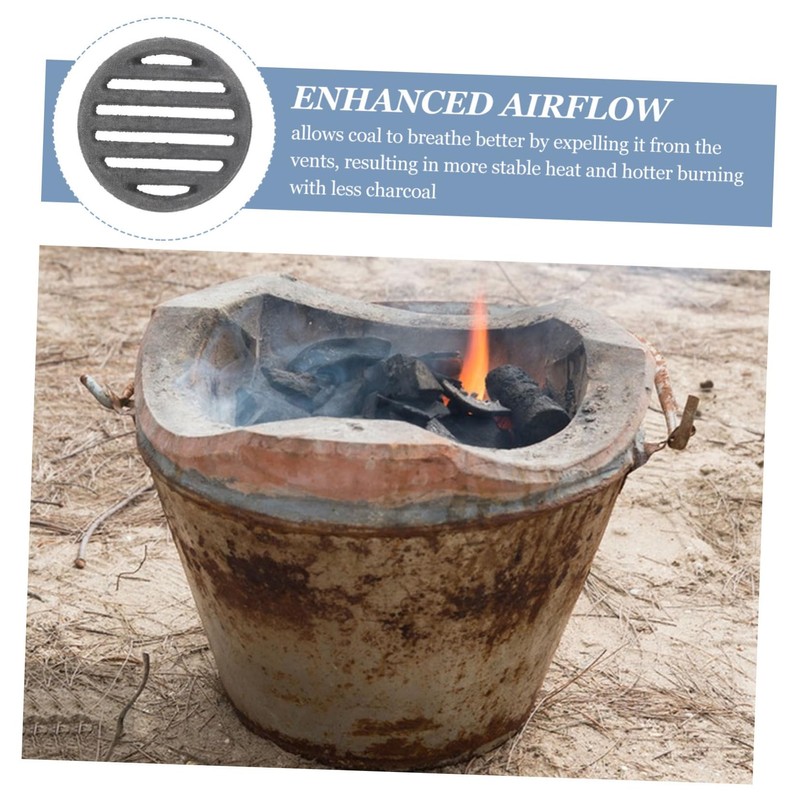 NOLITOY Round Fire Pit Grate Round Grate for Indoor Outdoor