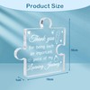 HONMOK Teacher Gift Plaque, Acrylic Puzzle Block Plaque, 10 x