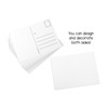 Hygloss Blank Postcards For Mailing- 25-Pack Personalize-Your-Own Mailable White Postcard