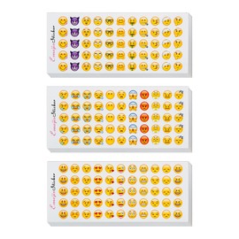 24 Sheets Smiley Stickers, Emoji Stickers, Smiley Stickers, Smiley Stickers, for Children, Emoji Rewards, Funny Emoji Sticker, Happy Face Sticker, for Meme, Diary, Notebook, DIY Decoration