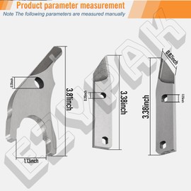 Replacement Blade for 18-gauge shear cutter for kett kit102, 102 K-200 and K-100 - Includes 60-22l Left Blade, 60-21 Center Blade, 60-22r Right Blade