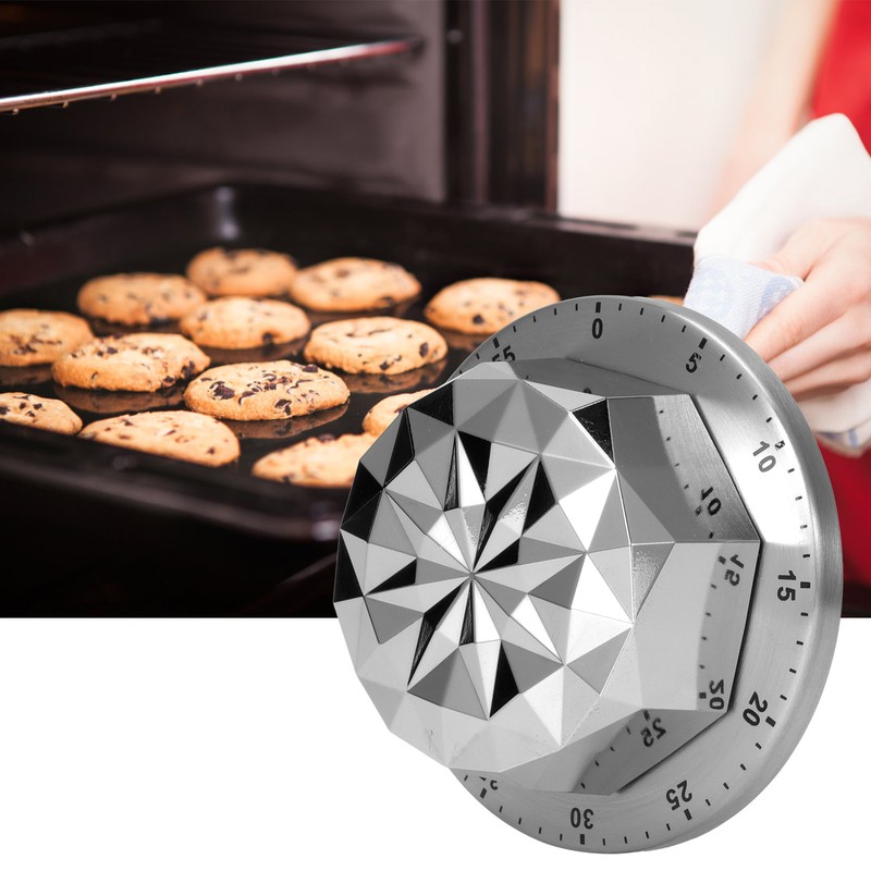 Mechanical Magnetic Timer for Cooking Backing Stainless Steel Body Countdown