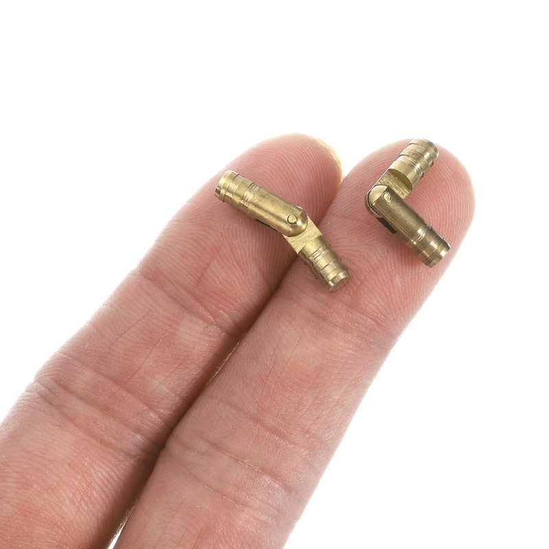 QUARKZMAN Pack of 40 Invisible Brass Barrel Hinges 4 x