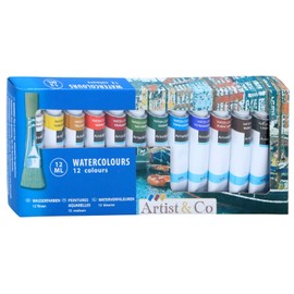 12 Tubes Water Colours 12 ml Watercolour 144 ml Watercolour Paints Painting Set Paint Box Paint Box Colours Set 73