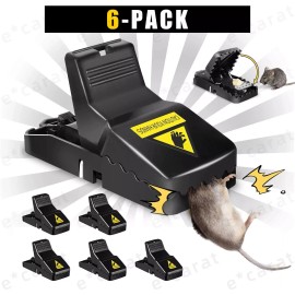 Unbranded 6 Pack Mouse Traps Rat Mice Killer Snap Trap Power Rodent Heavy Duty Pest Trap