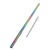 2Pcs Collapsible Metal Straw 304 Stainless Steel Drinking Travel Telescopic