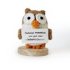 AltrEgo Emotional Support Positive Owlbert Einstein Crochet Toy, Handmade with