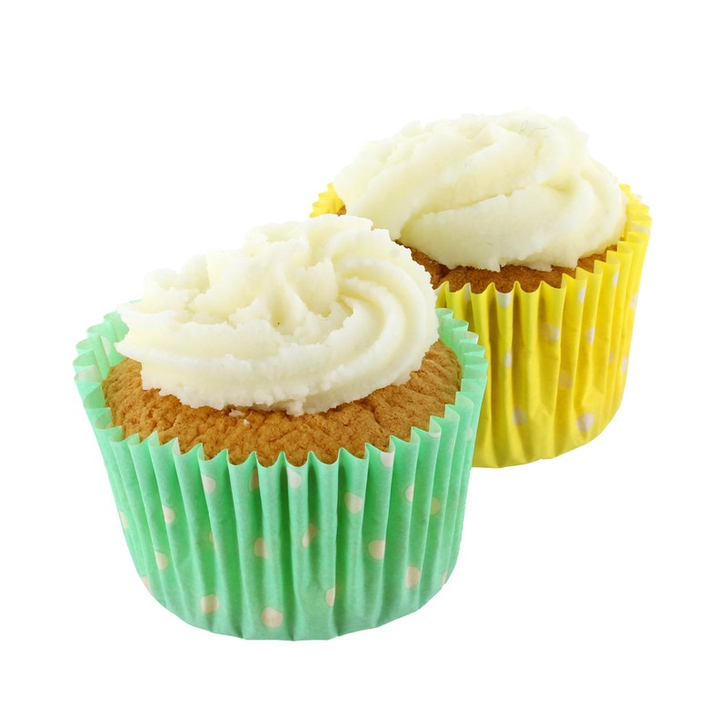 Culpitt Green Polka Dot Cupcake Cases | 250 Baking Cups