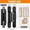 Lipshome 9.7" Hidden Door Hinge/Concealed Hinges,Invisible Hinges,Invisible Door Silent 180