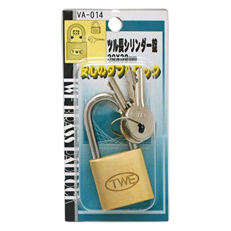 WAKI TWE Long Cylinder Lock 1.2 x 1.2 inches (30