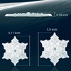 devembr Snowboard Stomp Pad, 3D Clear Snowflake Snowboarding Stomp Pads,