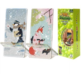 NIHO-JIUMA Diamond Art Phone Stand Kits, 2pcs Diamond Painting Phone Holder
