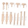 Gadpiparty 1Set Wooden DIY Clay Tool for Safe Plasticine Shaping