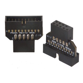 USB 3.0 to USB 2.0 Motherboard Adapter, 19 Pin USB 3.0 Male to 9 Pin USB 2.0 Female Motherboard Adapter Converter for PC Mainboard USB 2.0 9 Pin Port - 480Mbps