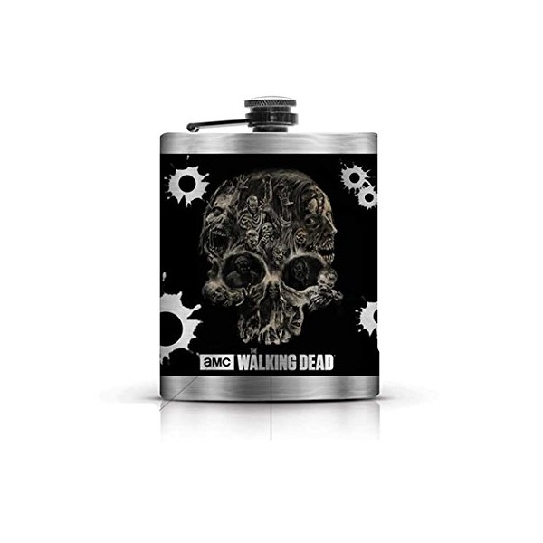 The Walking Dead Skull Flask by JUST FUNKY
