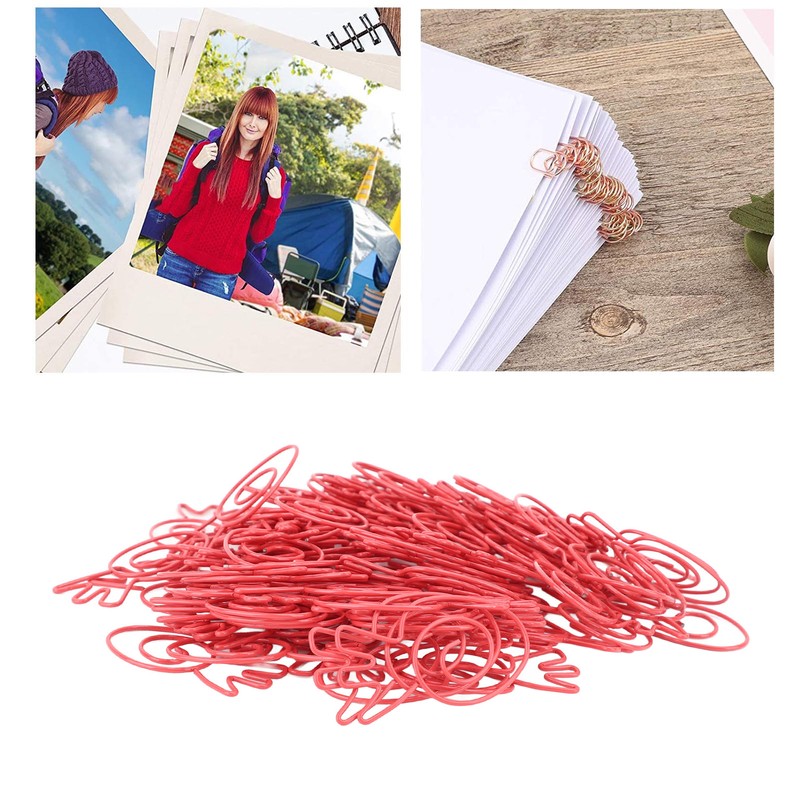 100Pcs Carrot Paper Clips Carrot Shape Strong Metal Anti Slip
