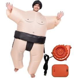 Entregando amor e Paz Wrestler 3-Piece Set, Inflatable Costume, Suitable for Height 59.1 - 74.8 inches (150 - 190 cm), Waterproof Material, Inflates with Air