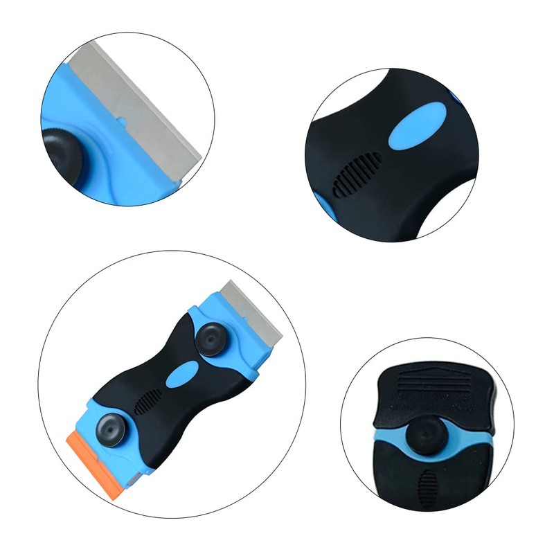 Glass Ceramic Hob Scraper Plastic Scraper Double Edged Safety Cleaning