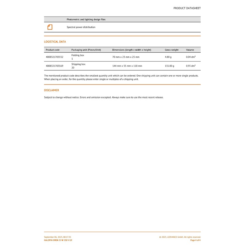 OSRAM HP25CC HALOPIN 25W 240V Clear 66725 [Pack Size: 2]