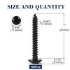 #10 x 1" Wood Screw 100Pcs Truss Head Phillips 18-8