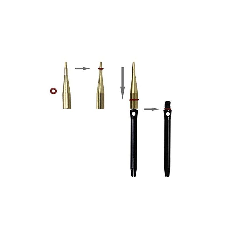PolyMath Dart Accessory Set, Dart Flights Puncher Tool, Aluminium Flights