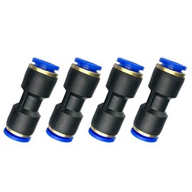 Quick-Connect Nylon Fuel Line Connector for 3/8" OD Tubing - Pack of 4