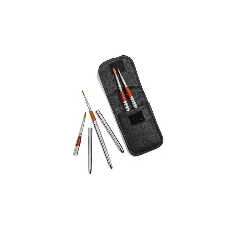 Studio 22 Artists Pocket 5pc Paint Brush Set in Black