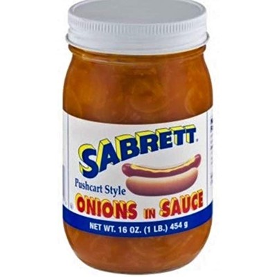 Sabrett Pushcart Style Onions In Sauce, 16 oz