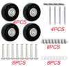 Gotetiso Pack of 4 Suitcase Wheels Replacement Wheels Luggage Replacement