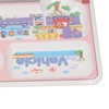 Kids Dinner Plate with Spoon Bamboo Fiber Divided Plates Cartoon