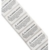 100 x Allergen Warning Labels - Food Allergy Stickers for