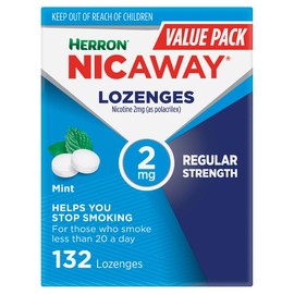 Nicaway 2mg Stop Smoking Mint Lozenge (Pack of 132)