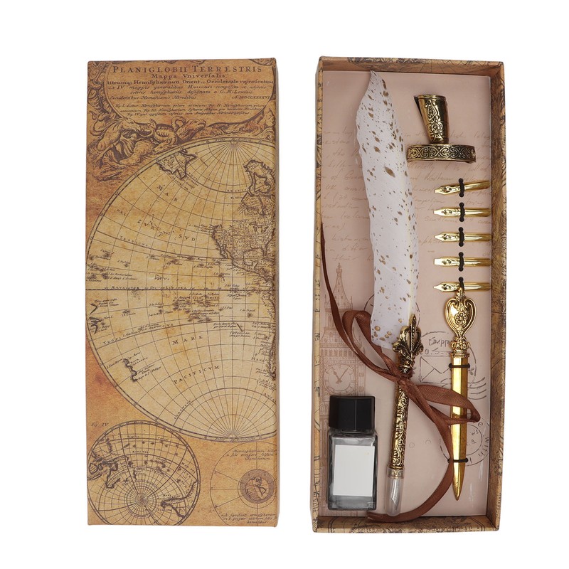 Quill Pen Set Retro Elegant Exquisite Smoothing Writing Multiple Replacement