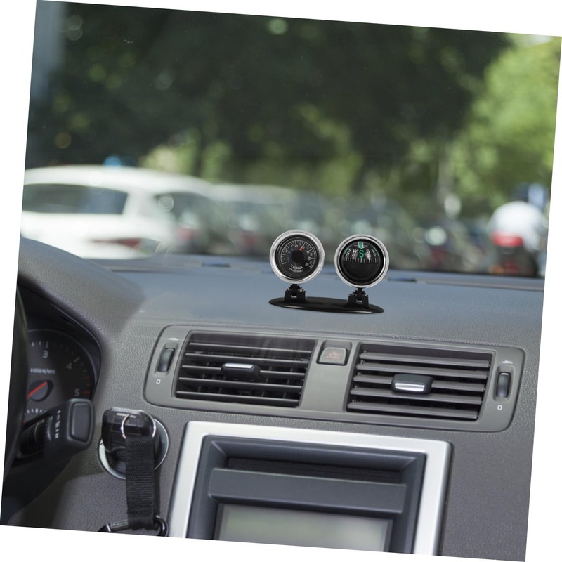 ULTECHNOVO Automotive Compass Ball Adjustable Two in Pointer for Car