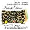 FreeHaveFun Women's Mini Purse, PU leopard look, Modern