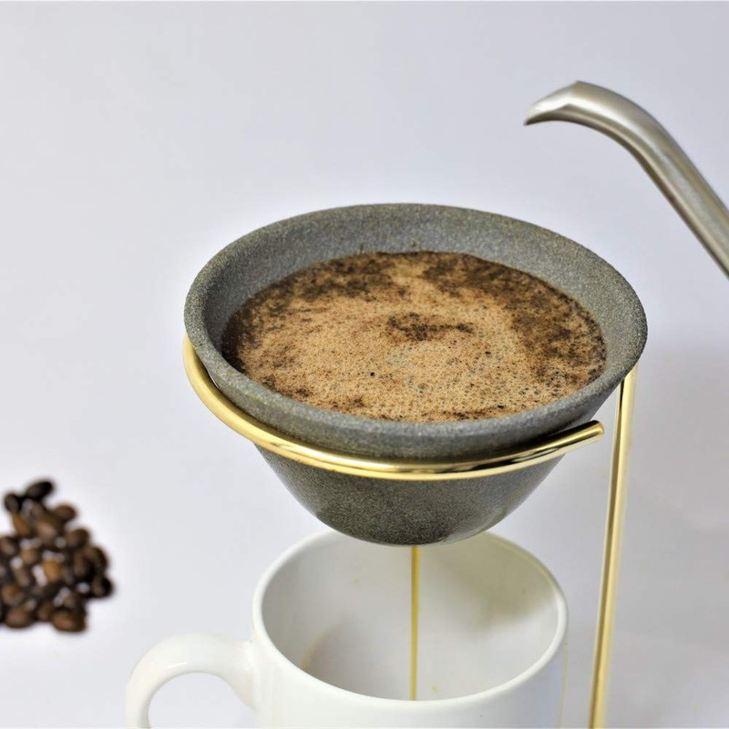 Advance Door Ceraful Coffee Filter and Dripper Stand Set, Approx.