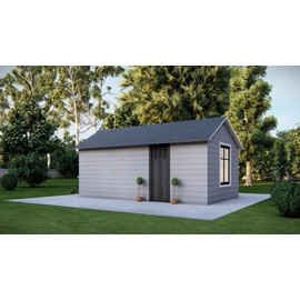 20x12’ Studio Tiny Home Building Plans – Floor Plan, Electrical, Elevations, Roof, Foundation & Construction Details