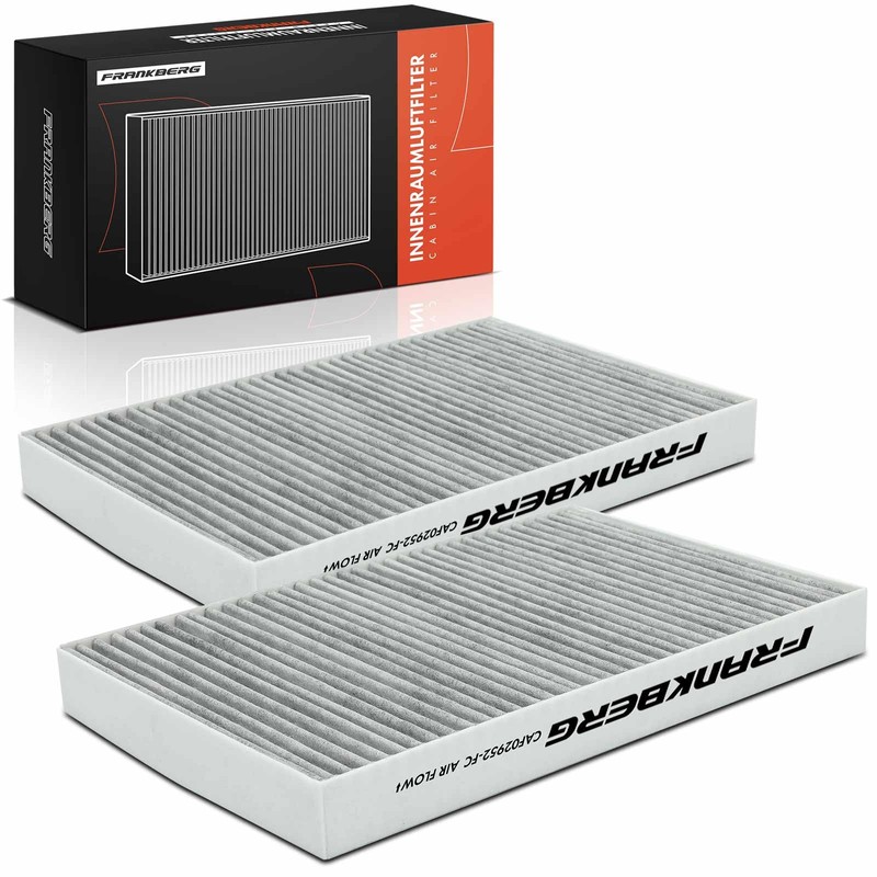 Frankberg 2 x Cabin Air Filter Pollen Filter with Activated