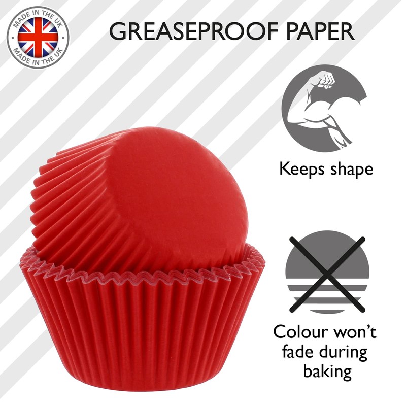 Culpitt Select Yellow Baking Cases, Greaseproof Paper Baking Cups, 50mm