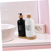 Mikinona Lotion Dispenser Set with Bamboo Tray Ergonomic Pump for