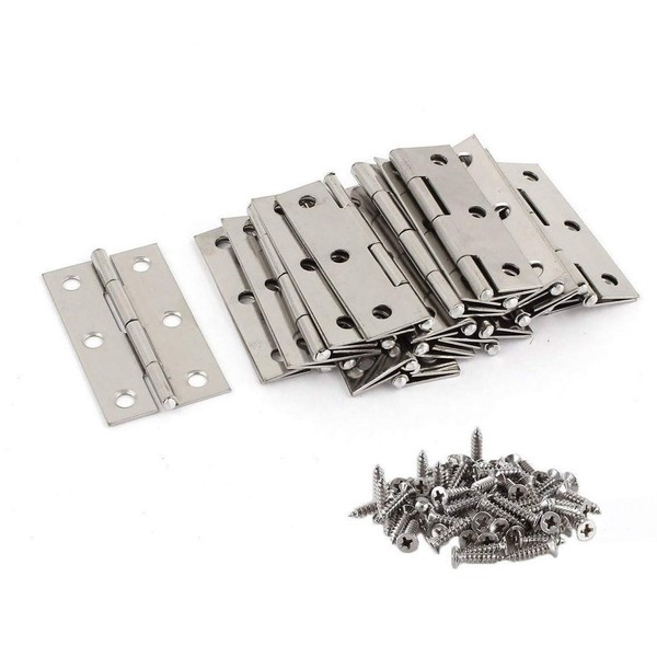 Liberty.20Pcs Stainless Steel Folding Hinges 3 inch Door and Window Hinges assigned 120 Screws