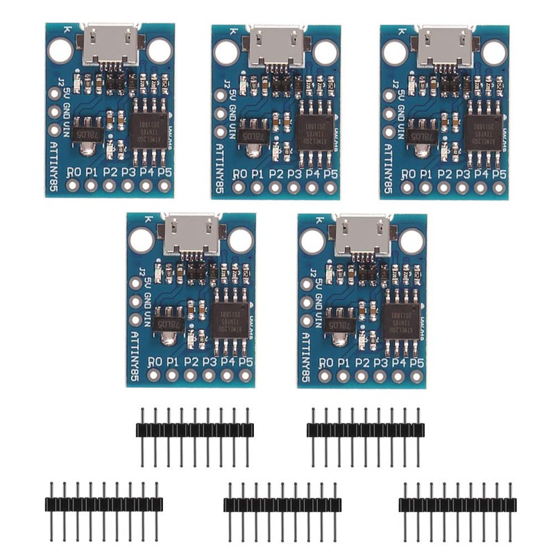 AITRIP 5Pcs Digispark Attiny85 Micro Miniature Microcontroller USB Development Board